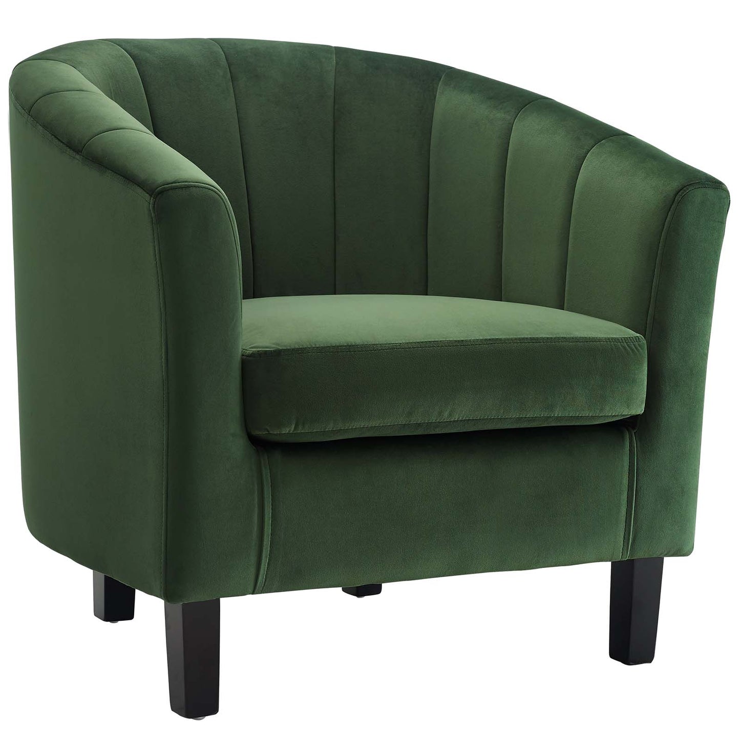 Modway Prospect Channel Tufted Upholstered Velvet Armchair | Armchairs | Modishstore-6