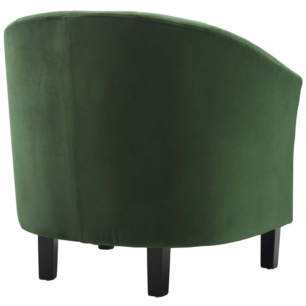 Modway Prospect Channel Tufted Upholstered Velvet Armchair - EEI-3188 | Armchairs | Modishstore - 7