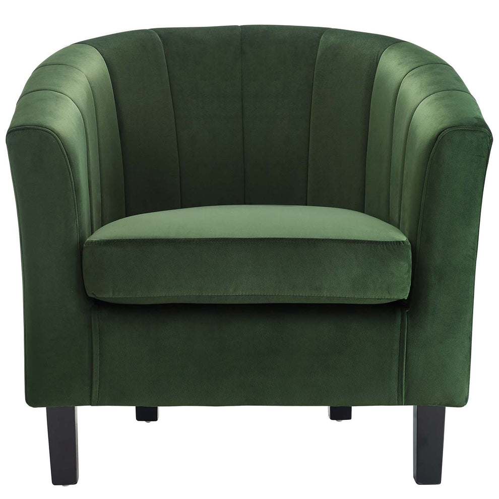 Modway Prospect Channel Tufted Upholstered Velvet Armchair - EEI-3188 | Armchairs | Modishstore - 8