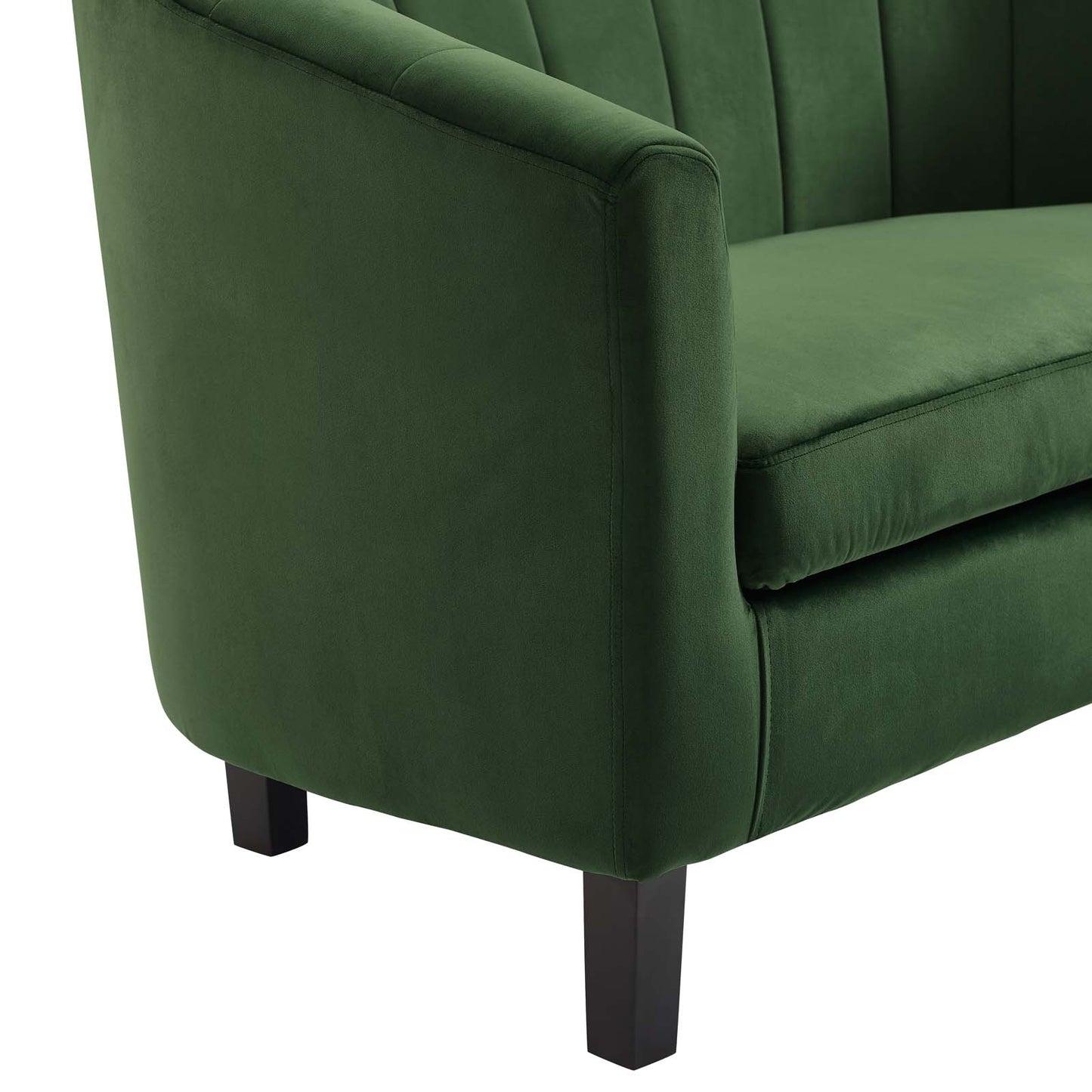Modway Prospect Channel Tufted Upholstered Velvet Armchair | Armchairs | Modishstore-9