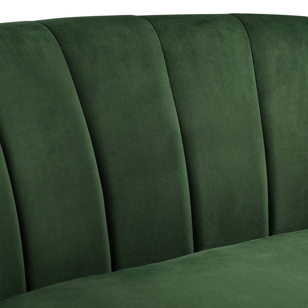Modway Prospect Channel Tufted Upholstered Velvet Armchair - EEI-3188 | Armchairs | Modishstore - 10