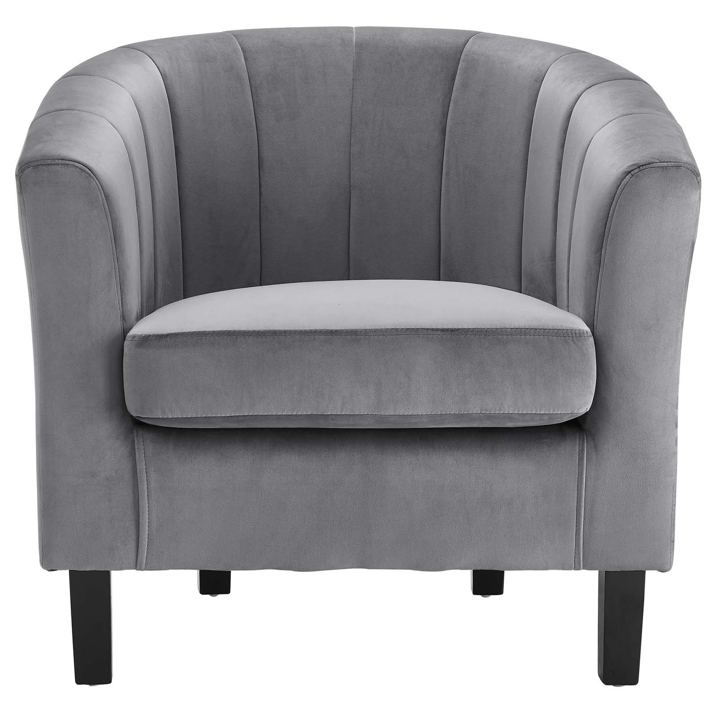 Modway Prospect Channel Tufted Upholstered Velvet Armchair | Armchairs | Modishstore-14