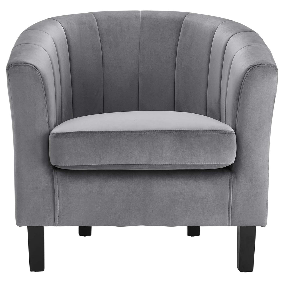 Modway Prospect Channel Tufted Upholstered Velvet Armchair - EEI-3188 | Armchairs | Modishstore - 14