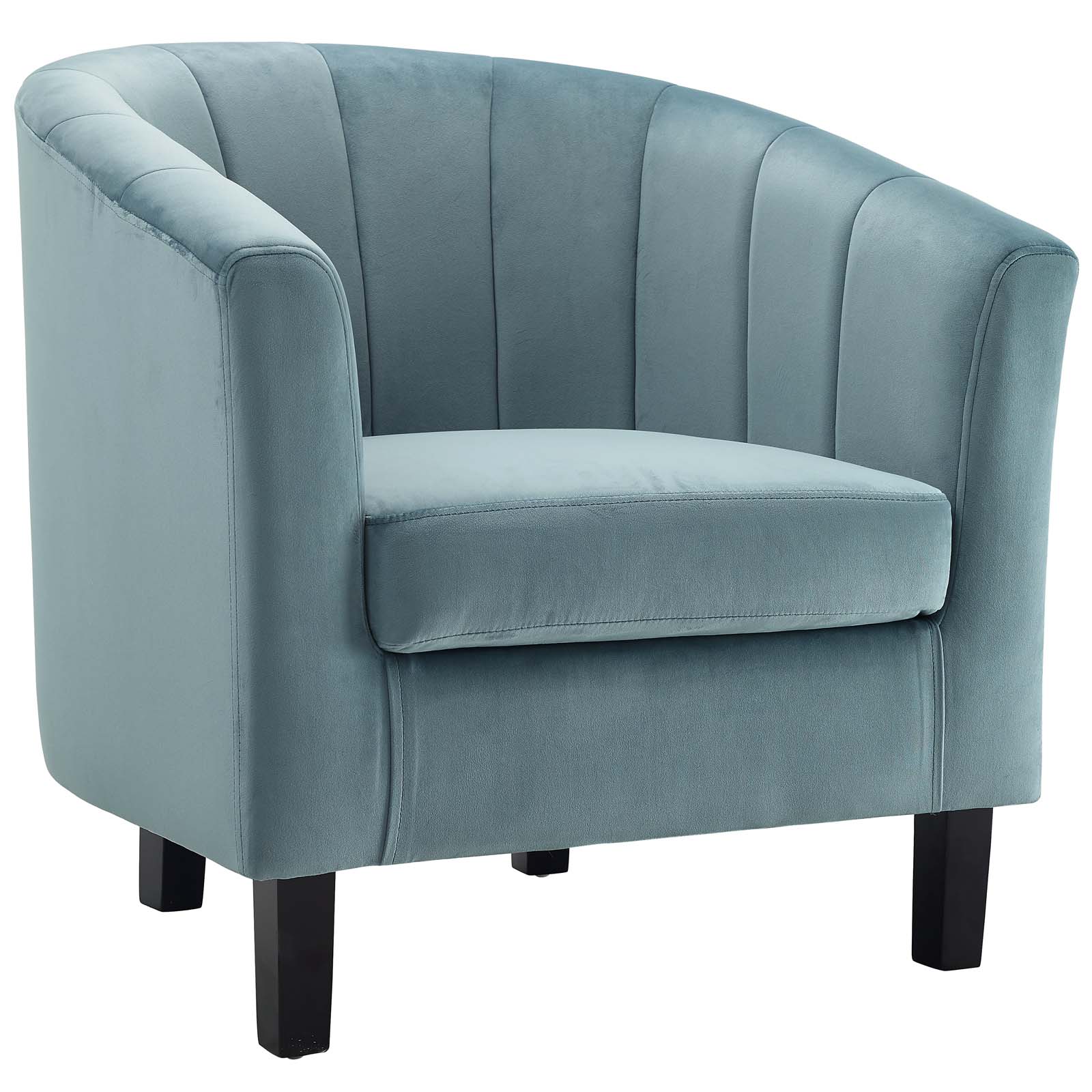 Modway Prospect Channel Tufted Upholstered Velvet Armchair | Armchairs | Modishstore-18