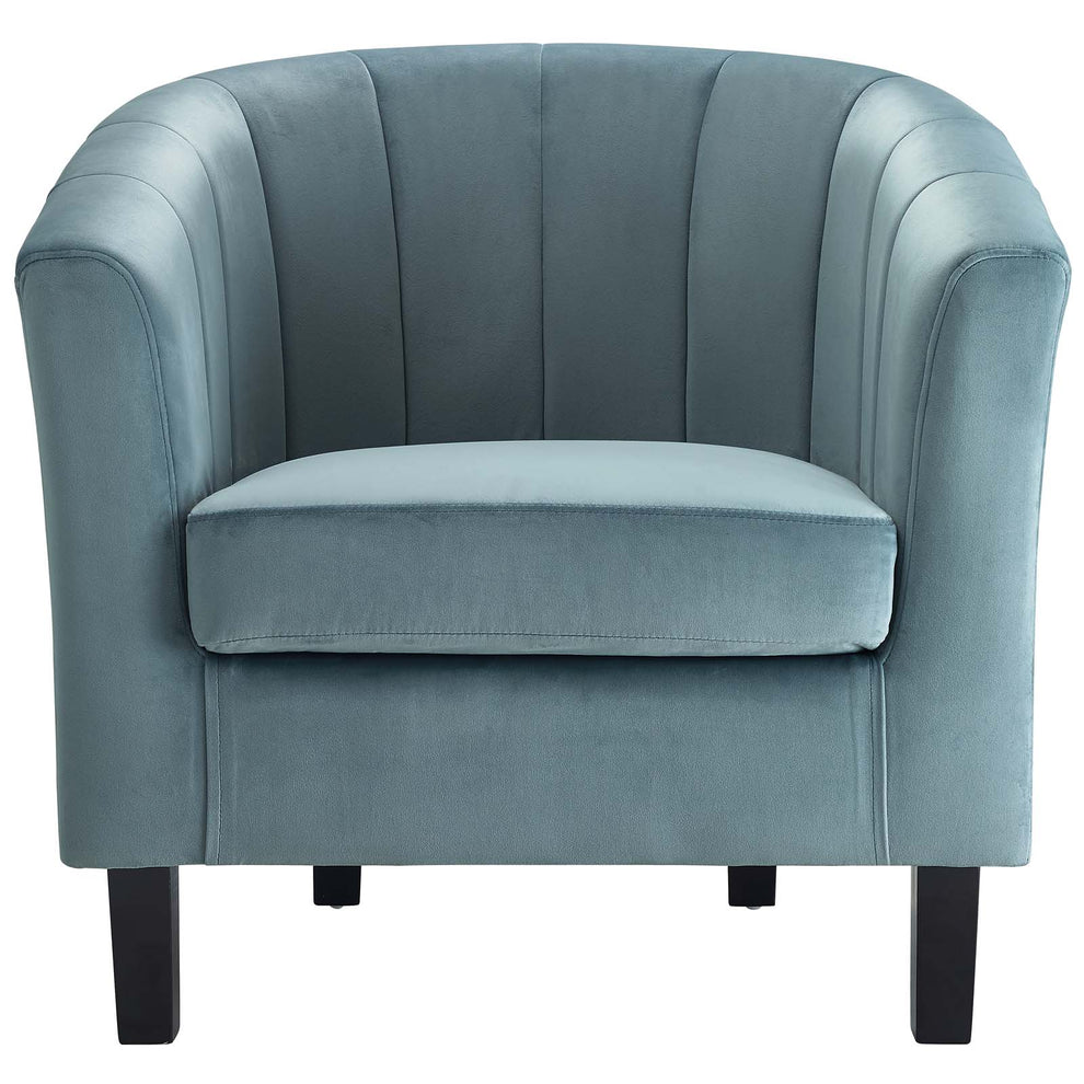 Modway Prospect Channel Tufted Upholstered Velvet Armchair - EEI-3188 | Armchairs | Modishstore - 20