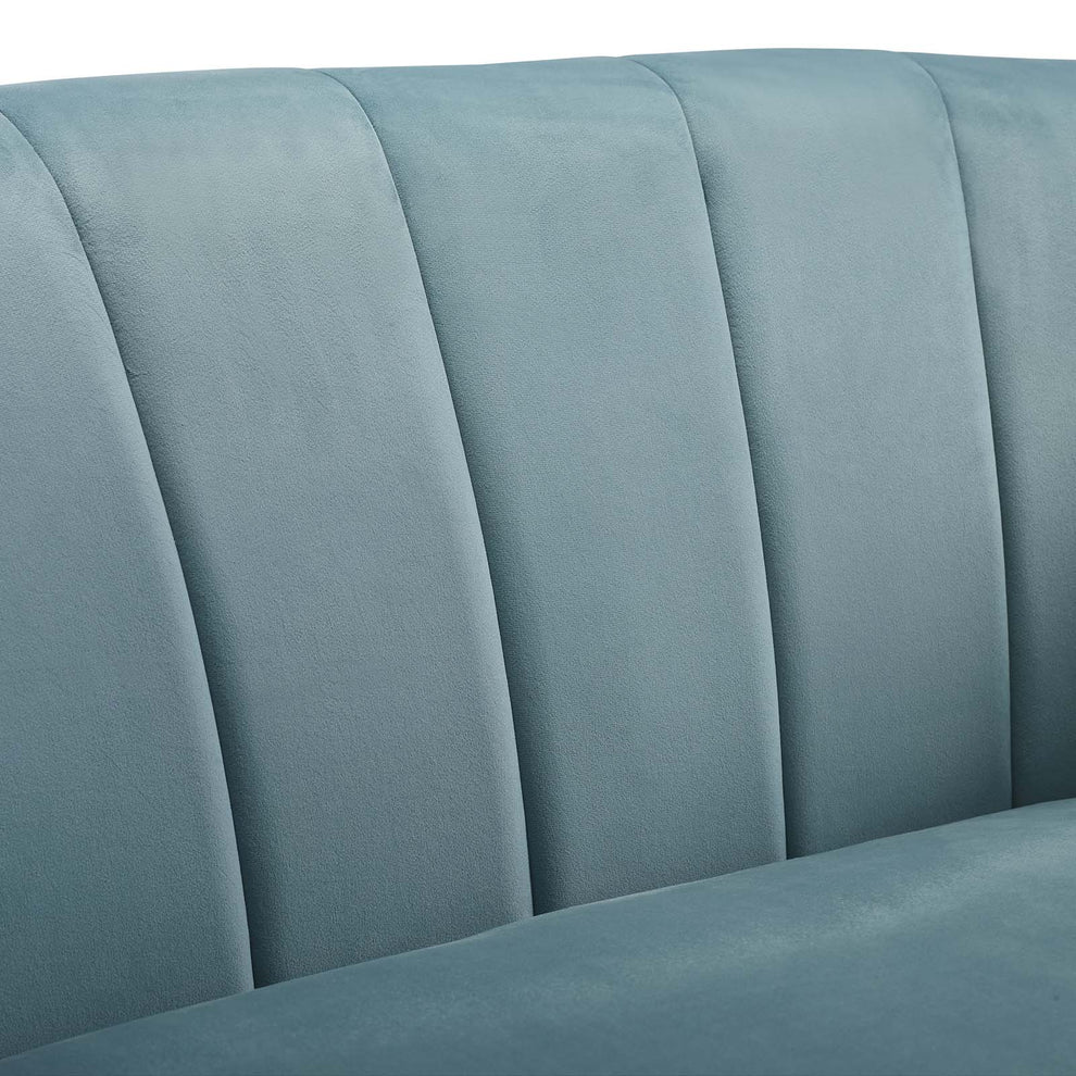 Modway Prospect Channel Tufted Upholstered Velvet Armchair - EEI-3188 | Armchairs | Modishstore - 22