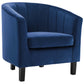 Modway Prospect Channel Tufted Upholstered Velvet Armchair | Armchairs | Modishstore-24
