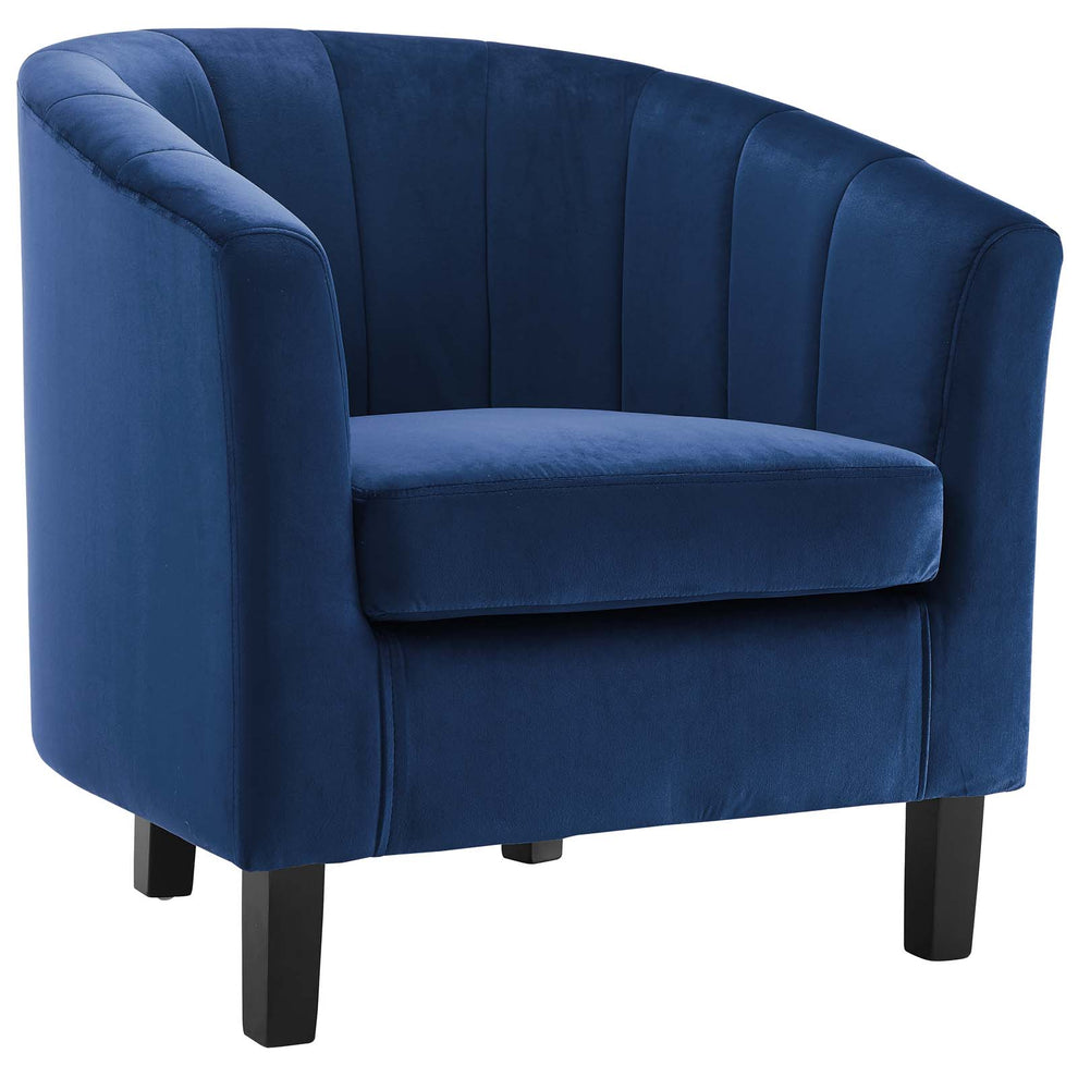 Modway Prospect Channel Tufted Upholstered Velvet Armchair - EEI-3188 | Armchairs | Modishstore - 24