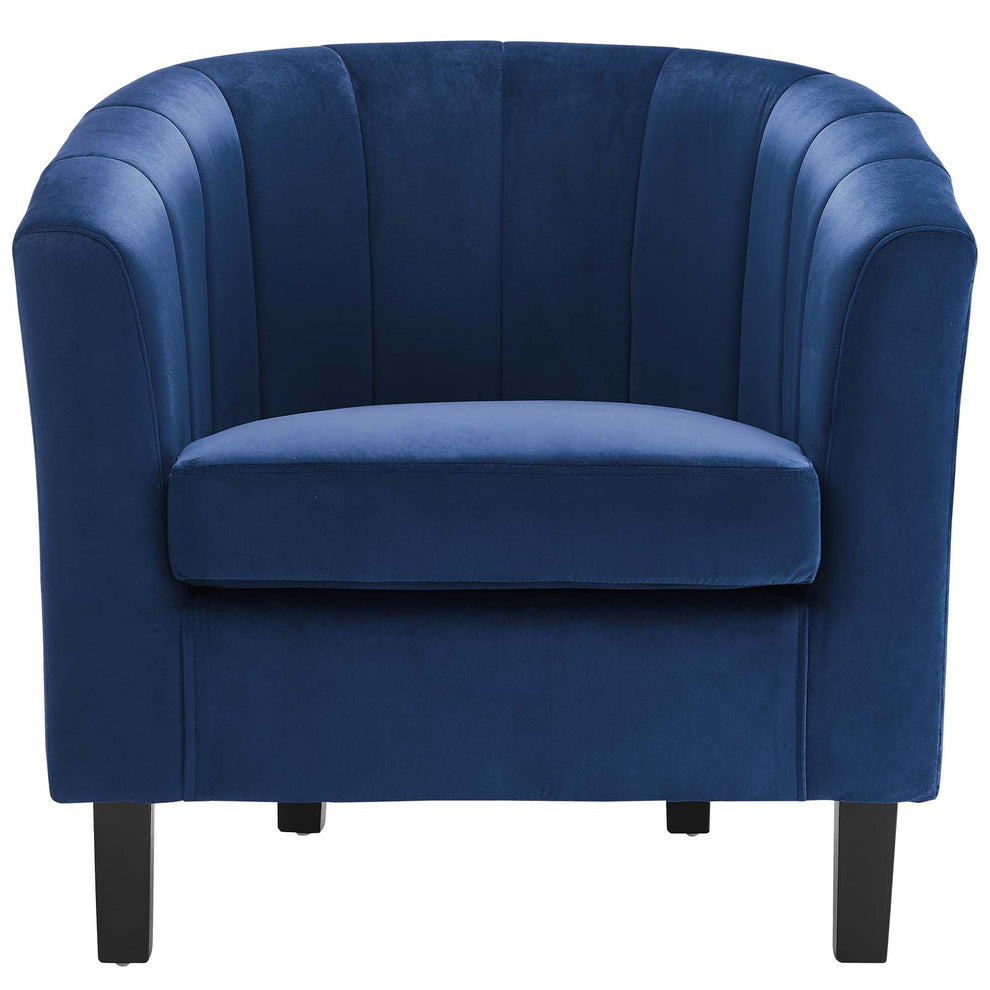 Modway Prospect Channel Tufted Upholstered Velvet Armchair - EEI-3188 | Armchairs | Modishstore - 26