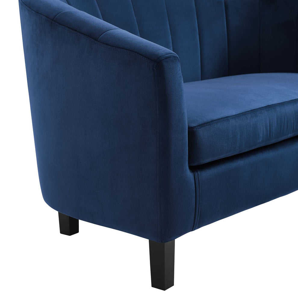 Modway Prospect Channel Tufted Upholstered Velvet Armchair - EEI-3188 | Armchairs | Modishstore - 27