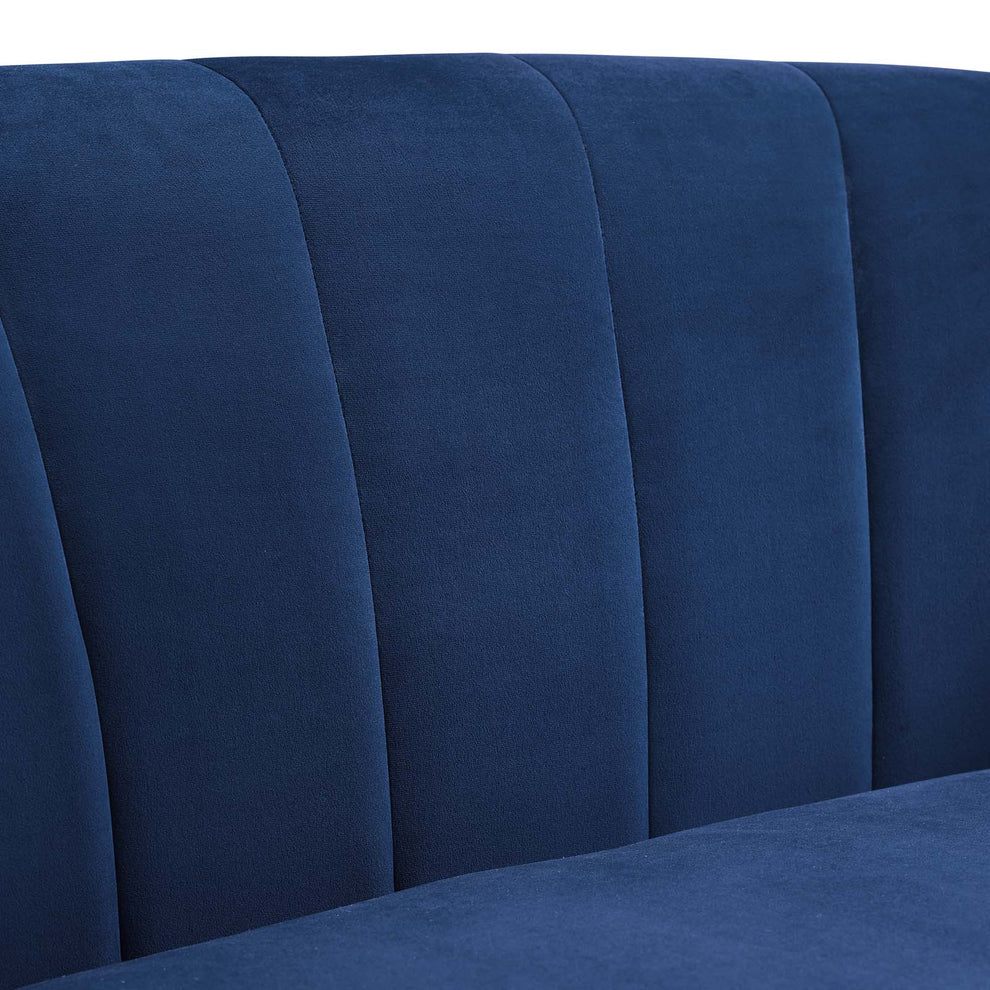 Modway Prospect Channel Tufted Upholstered Velvet Armchair - EEI-3188 | Armchairs | Modishstore - 28