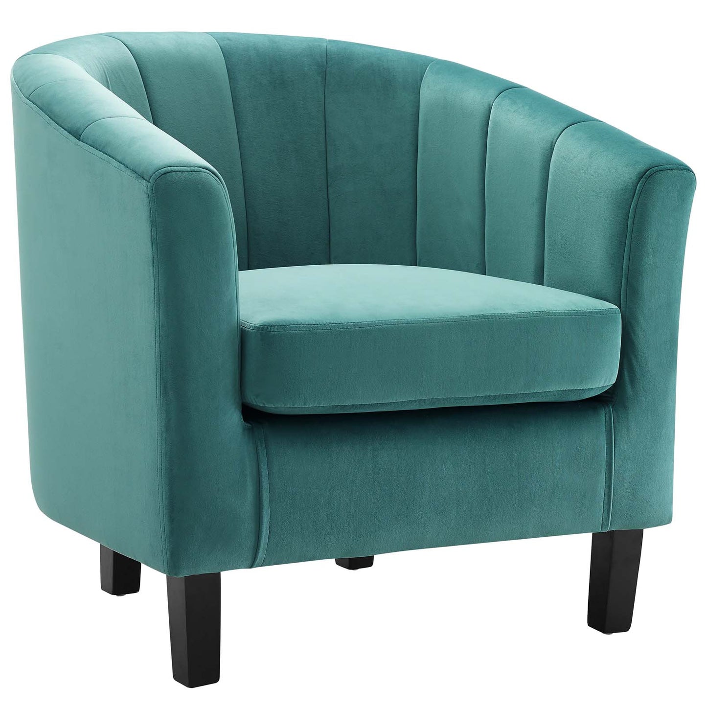 Modway Prospect Channel Tufted Upholstered Velvet Armchair | Armchairs | Modishstore-30