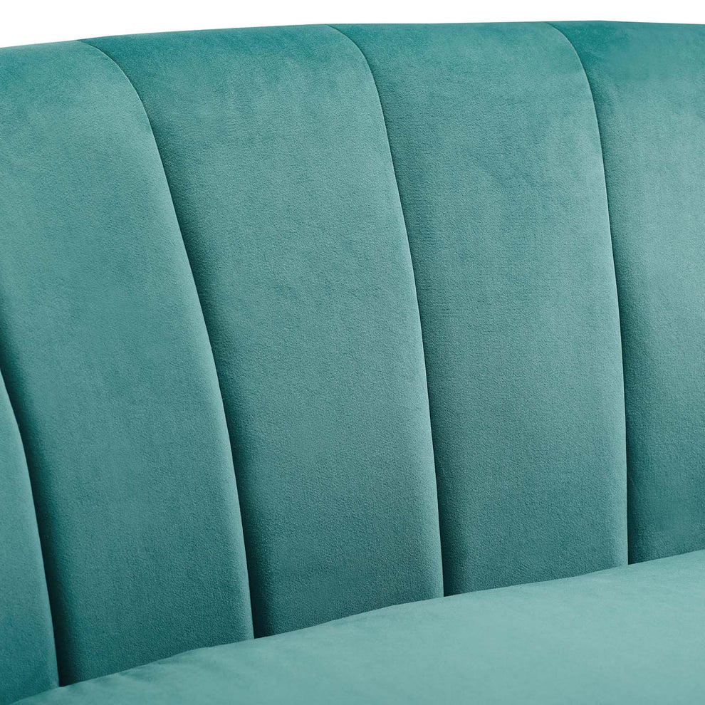 Modway Prospect Channel Tufted Upholstered Velvet Armchair - EEI-3188 | Armchairs | Modishstore - 34
