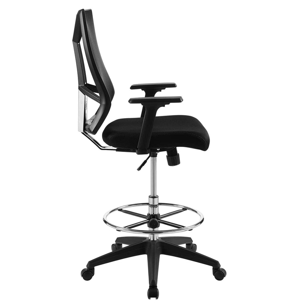 Modway Extol Mesh Drafting Chair Black - EEI-3192 | Office Chairs | Modishstore - 3