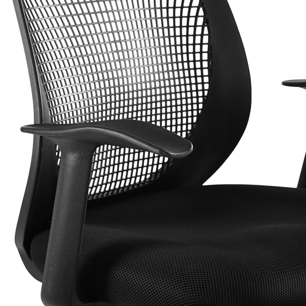 Modway Intrepid Mesh Drafting Chair Black - EEI-3194 | Office Chairs | Modishstore - 5