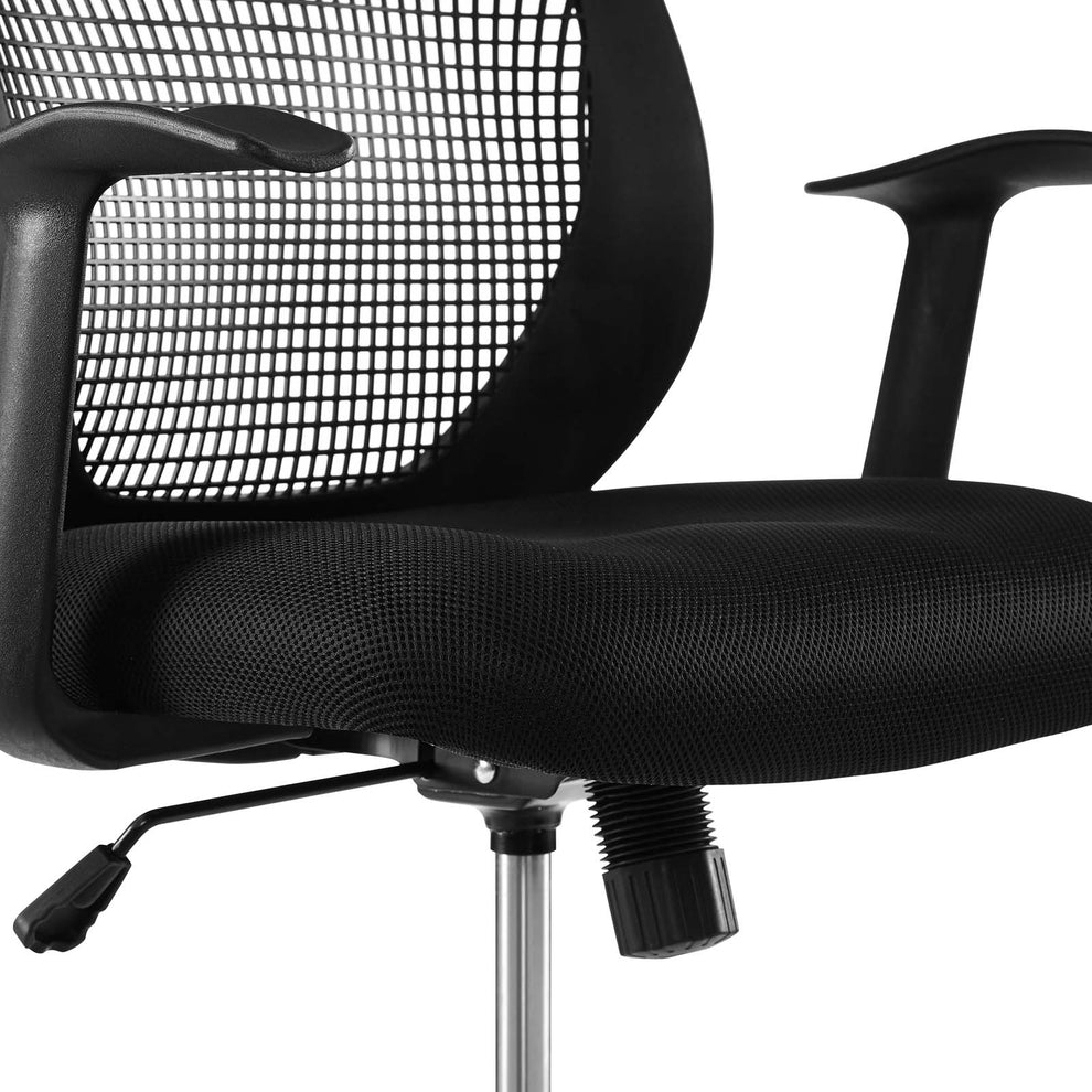 Modway Intrepid Mesh Drafting Chair Black - EEI-3194 | Office Chairs | Modishstore - 7