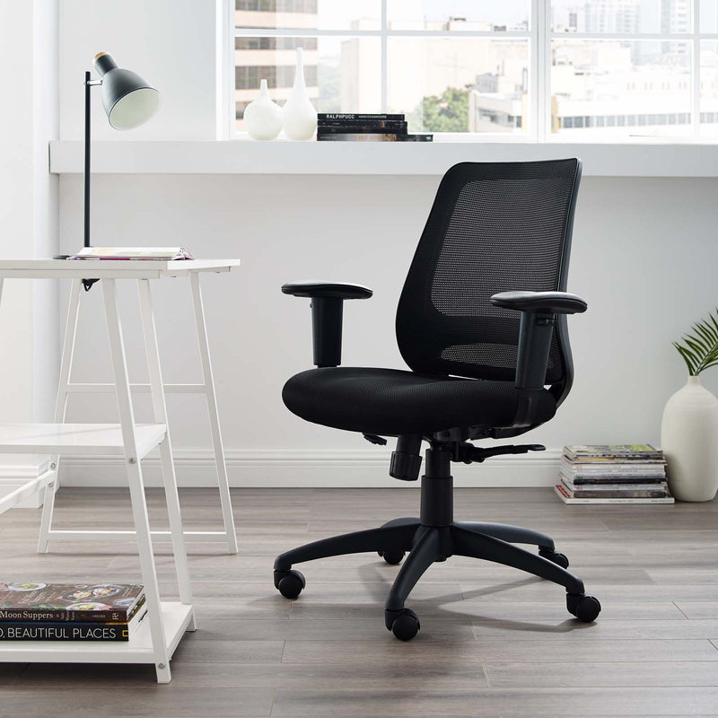 Modway Forge Mesh Office Chair Black | Office Chairs | Modishstore
