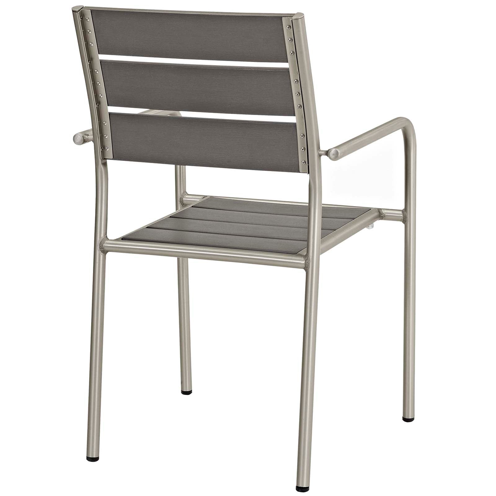 Modway Shore Dining Chair Outdoor Patio Aluminum Set of 2 - EEI-3203 | Dining Chairs | Modishstore - 4