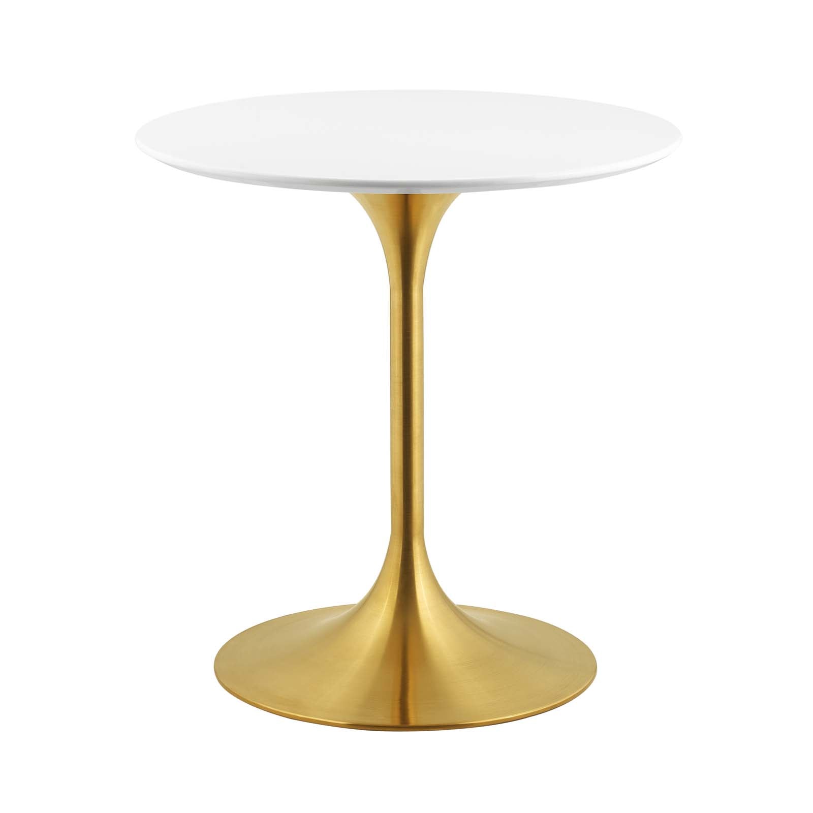 Modway Lippa 28" Round Dining Table In Gold White - EEI-3208 | Dining Tables | Modishstore-3