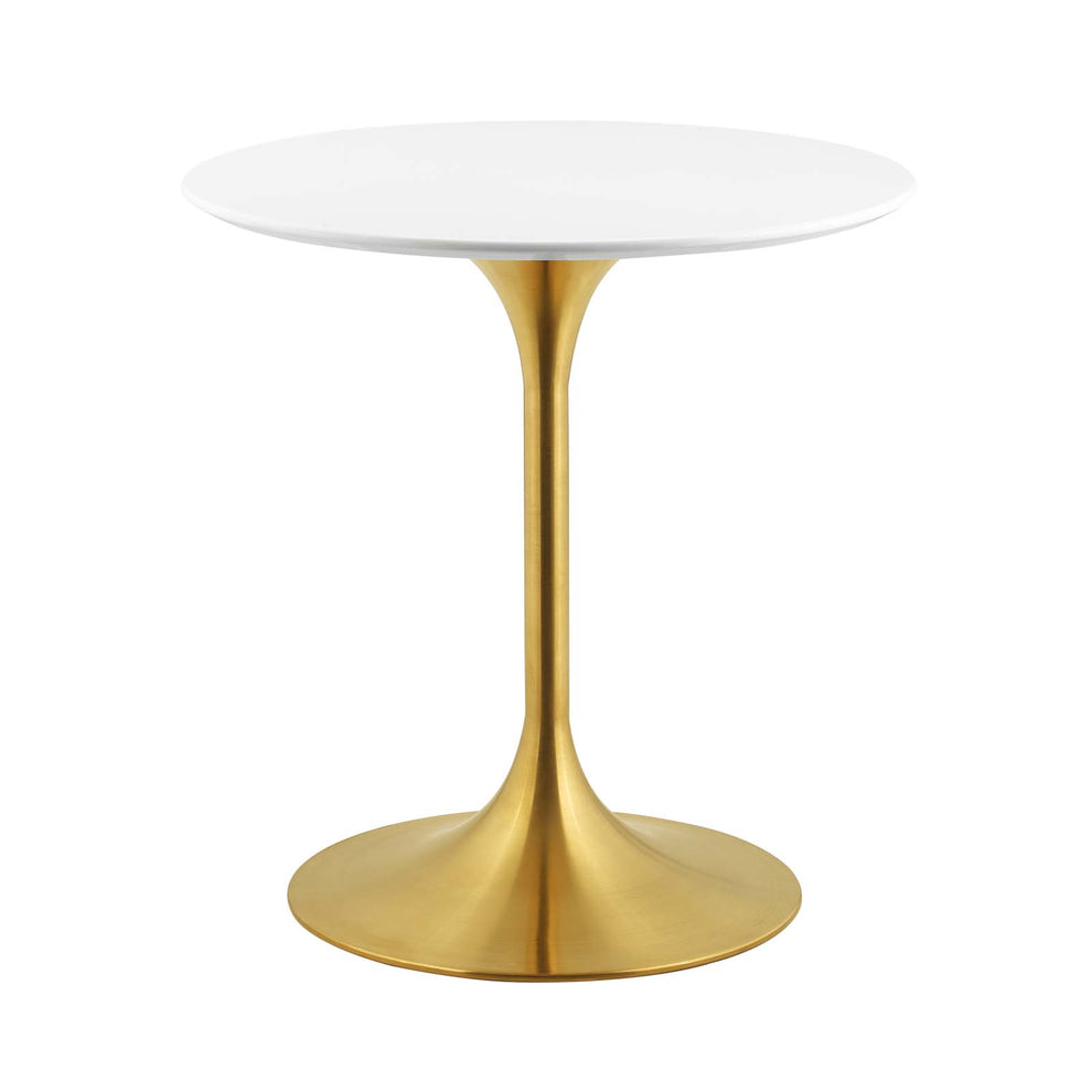 Modway Lippa 28" Round Dining Table In Gold White - EEI-3208 - EEI-3208 | Dining Tables | Modishstore - 3