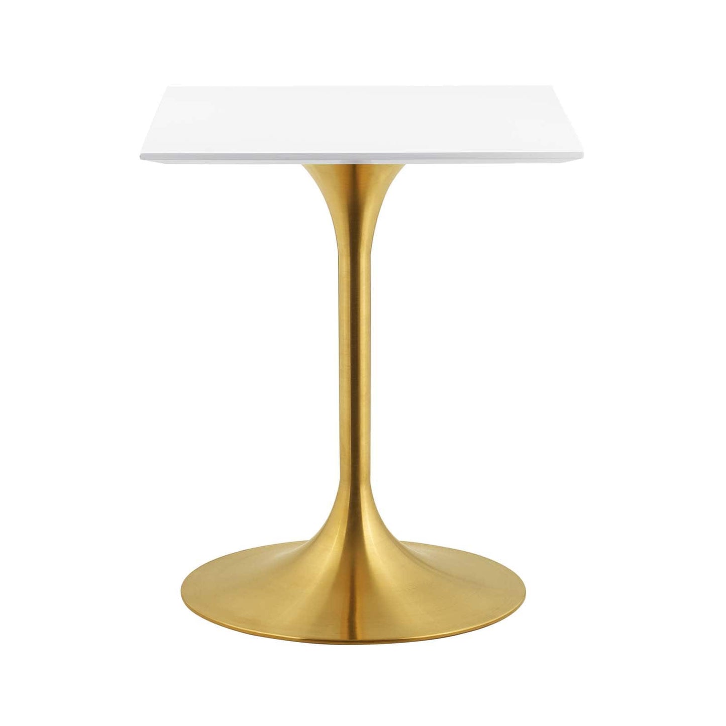 Modway Lippa 24" Square Dining Table in Gold White | Dining Tables | Modishstore-3