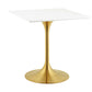 Modway Lippa 28" Square Dining Table In Gold White - EEI-3211 | Dining Tables | Modishstore-2