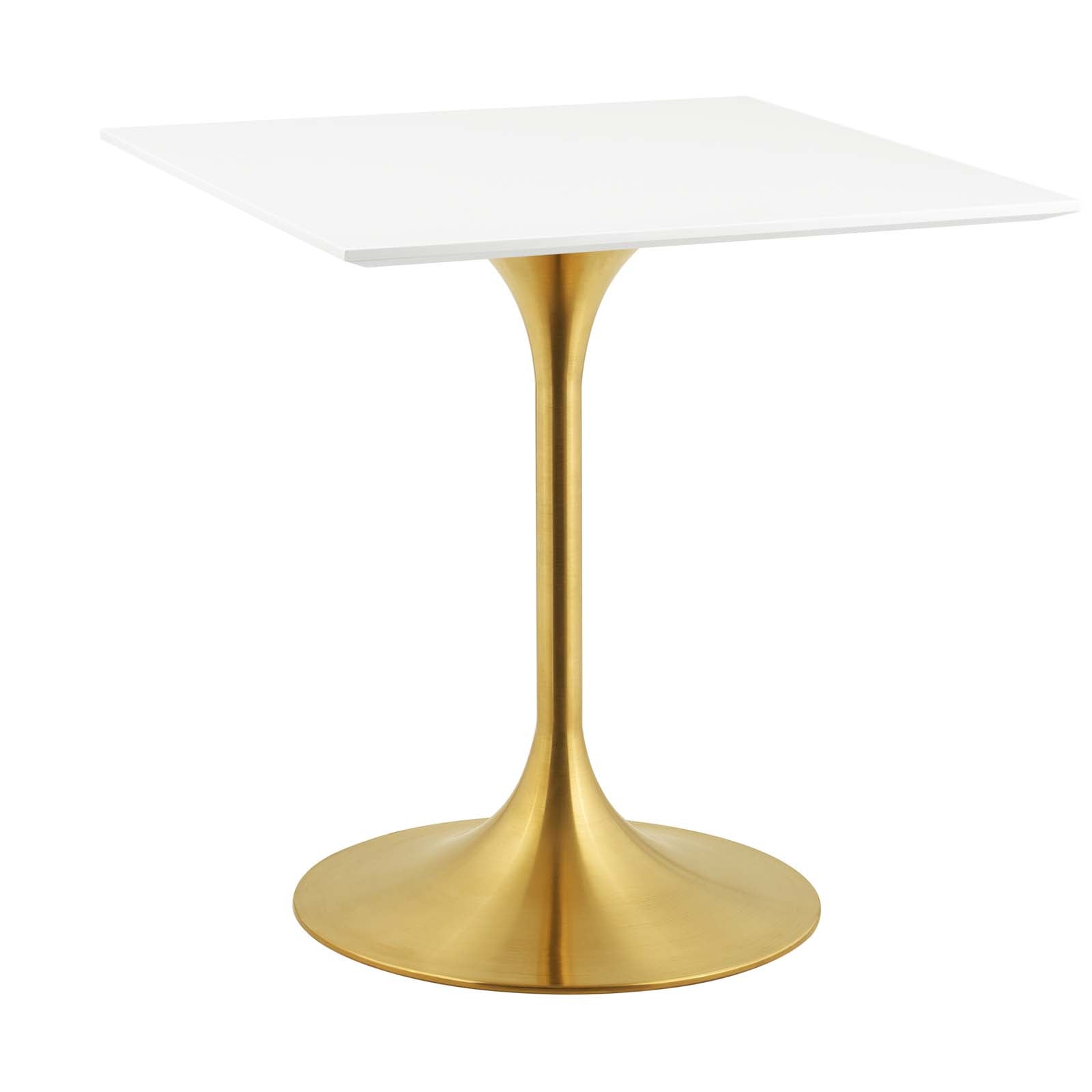 Modway Lippa 28" Square Dining Table In Gold White - EEI-3211 | Dining Tables | Modishstore-2