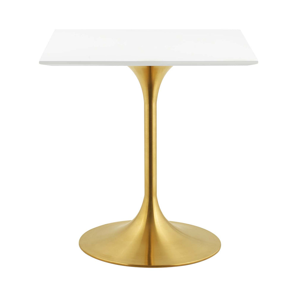 Modway Lippa 28" Square Dining Table In Gold White - EEI-3211 - EEI-3211 | Dining Tables | Modishstore - 3