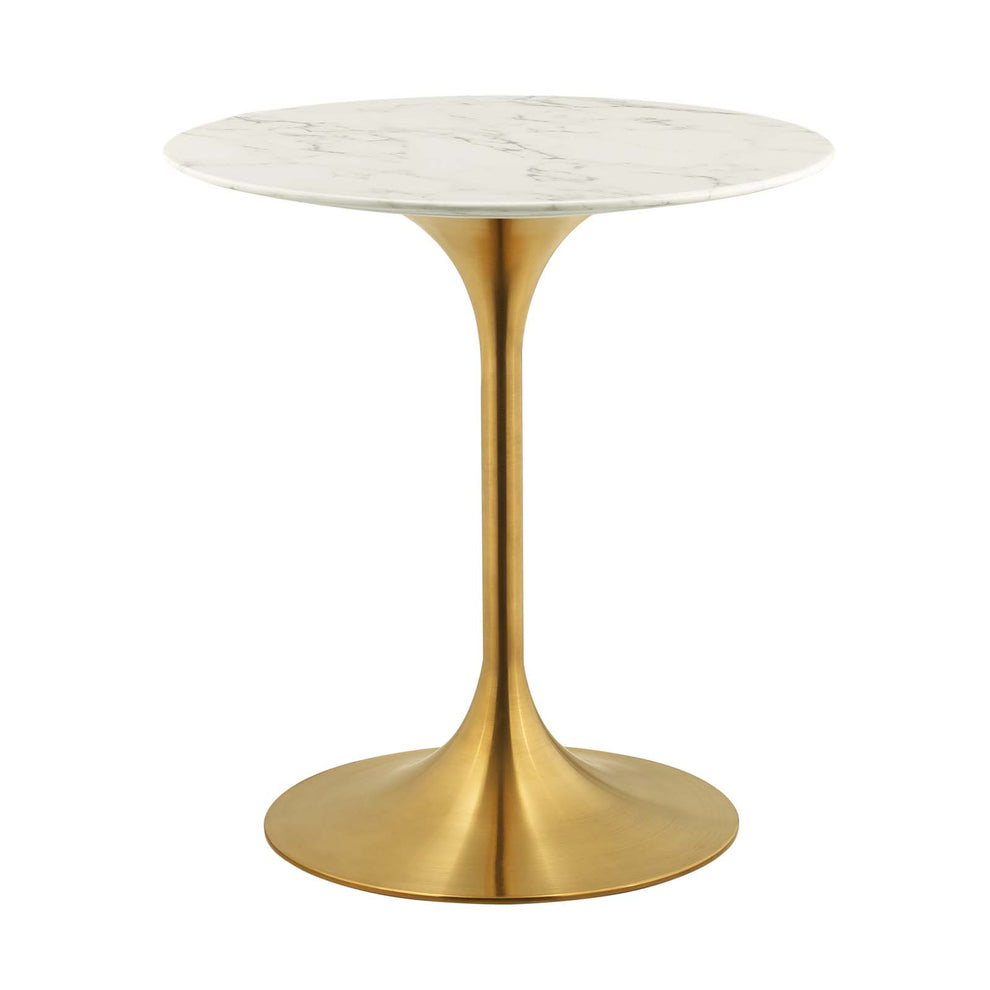 Modway Lippa 28" Round Dining Table In Gold White - EEI-3213 - EEI-3213 | Dining Tables | Modishstore - 3