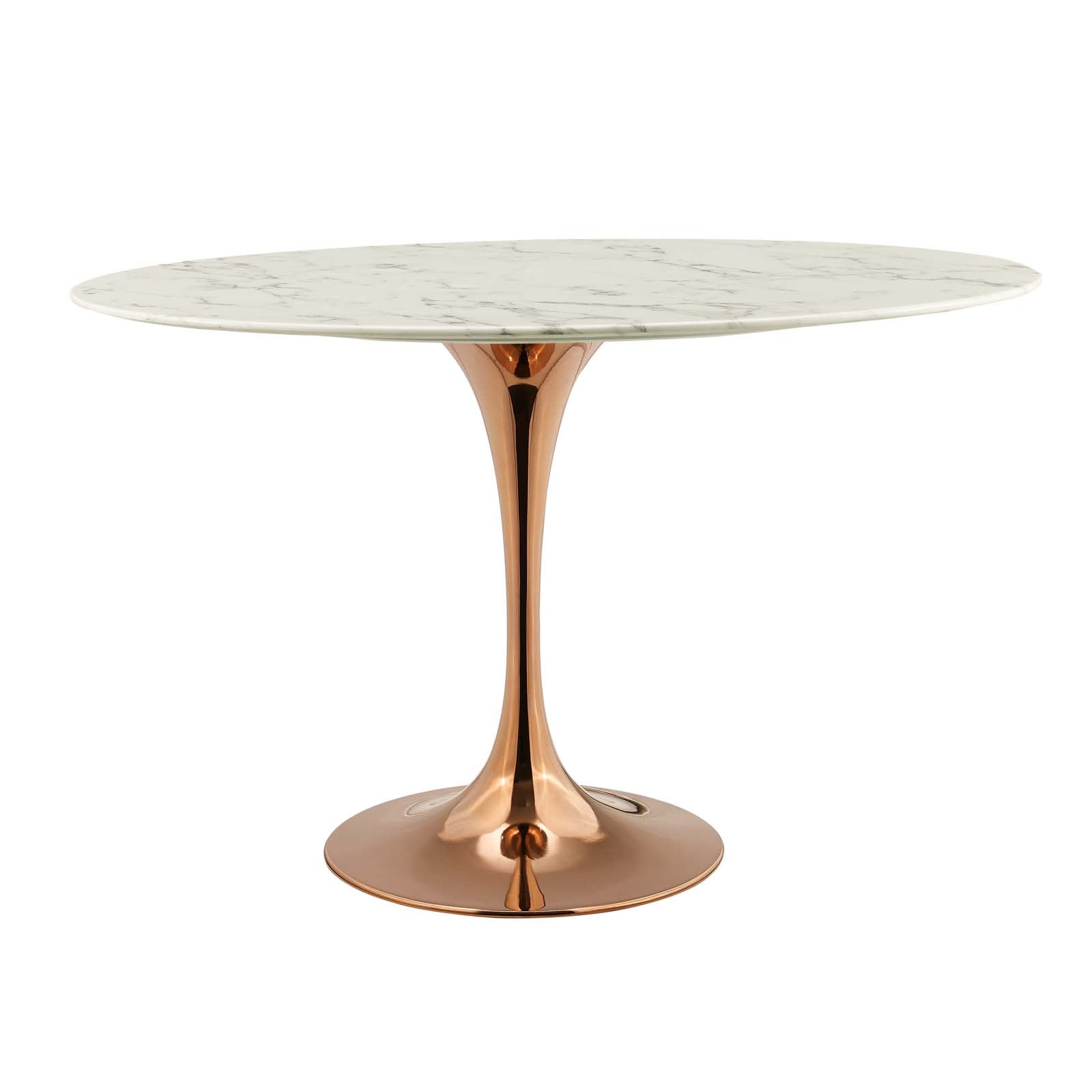 Lippa 48" Oval Artificial Marble Dining Table By Modway - EEI-3225 | Dining Tables | Modishstore - 2