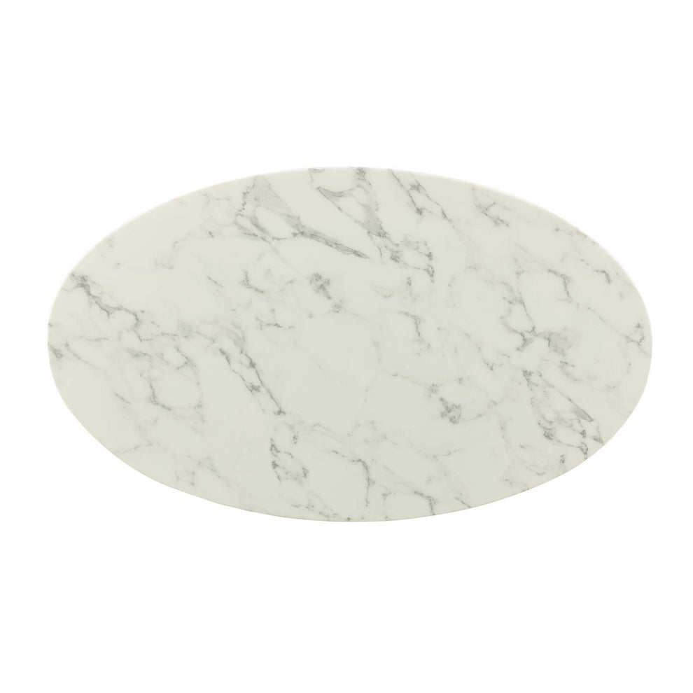 Lippa 48" Oval Artificial Marble Dining Table By Modway - EEI-3225 | Dining Tables | Modishstore - 4