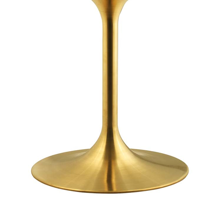 Modway Lippa 54" Round Wood Top Dining Table in Gold White - EEI-3228 | Dining Tables | Modishstore - 3