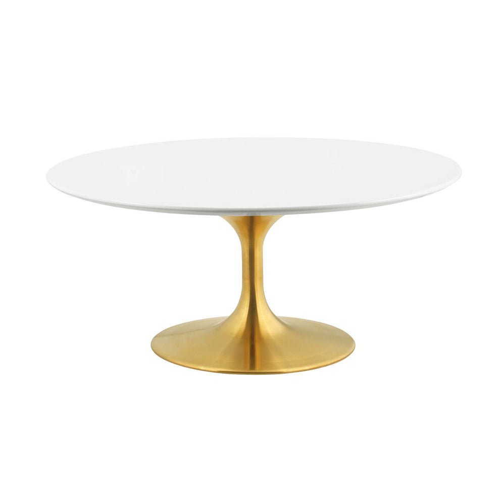 Modway Lippa 36" Coffee Table In Gold White - EEI-3250 | Coffee Tables | Modishstore - 3