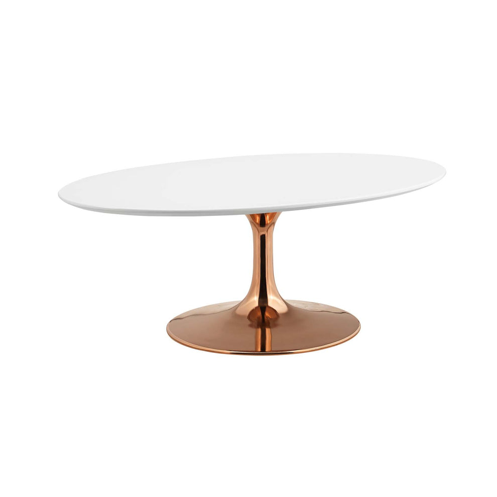 Lippa 42" Oval-Shaped Wood Top Coffee Table By Modway - EEI-3251 | Coffee Tables | Modishstore - 3