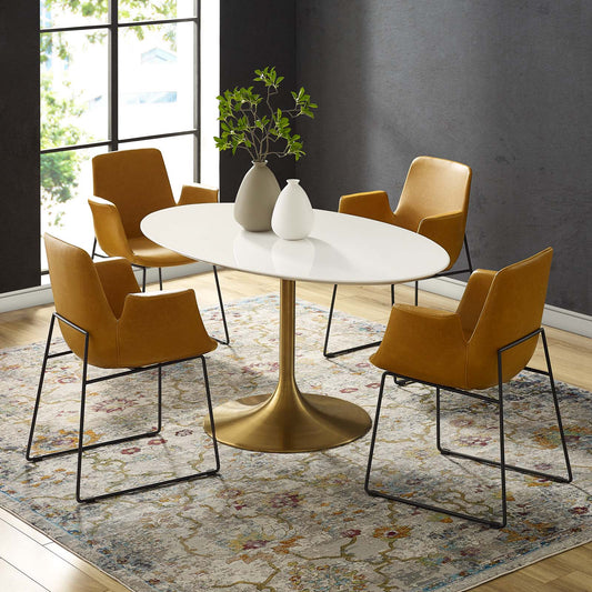 Lippa 60" Oval Wood Dining Table By Modway | Dining Tables | Modishstore