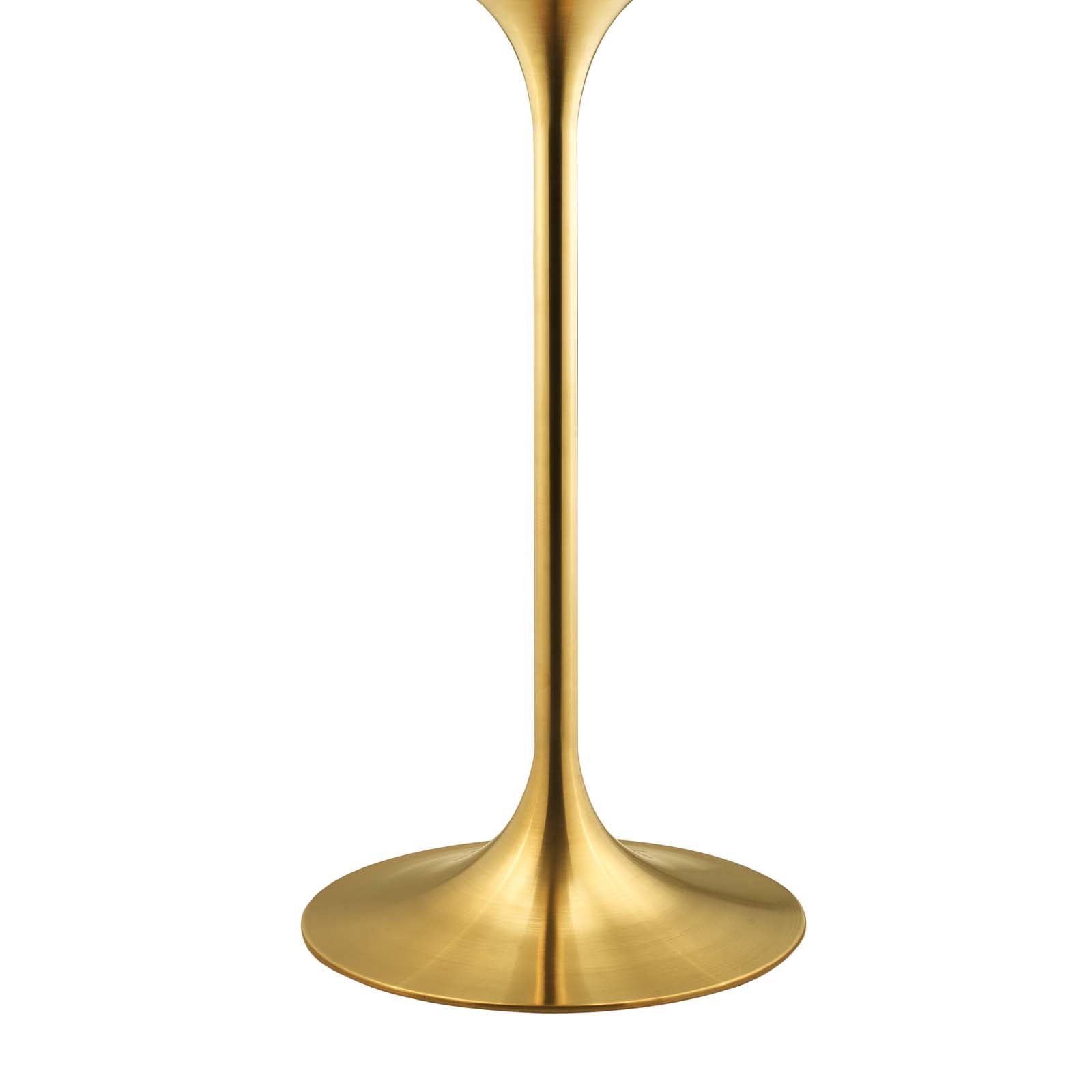 Modway Lippa 28" Bar Table In Gold White - EEI-3262 | Bar Table | Modishstore-4