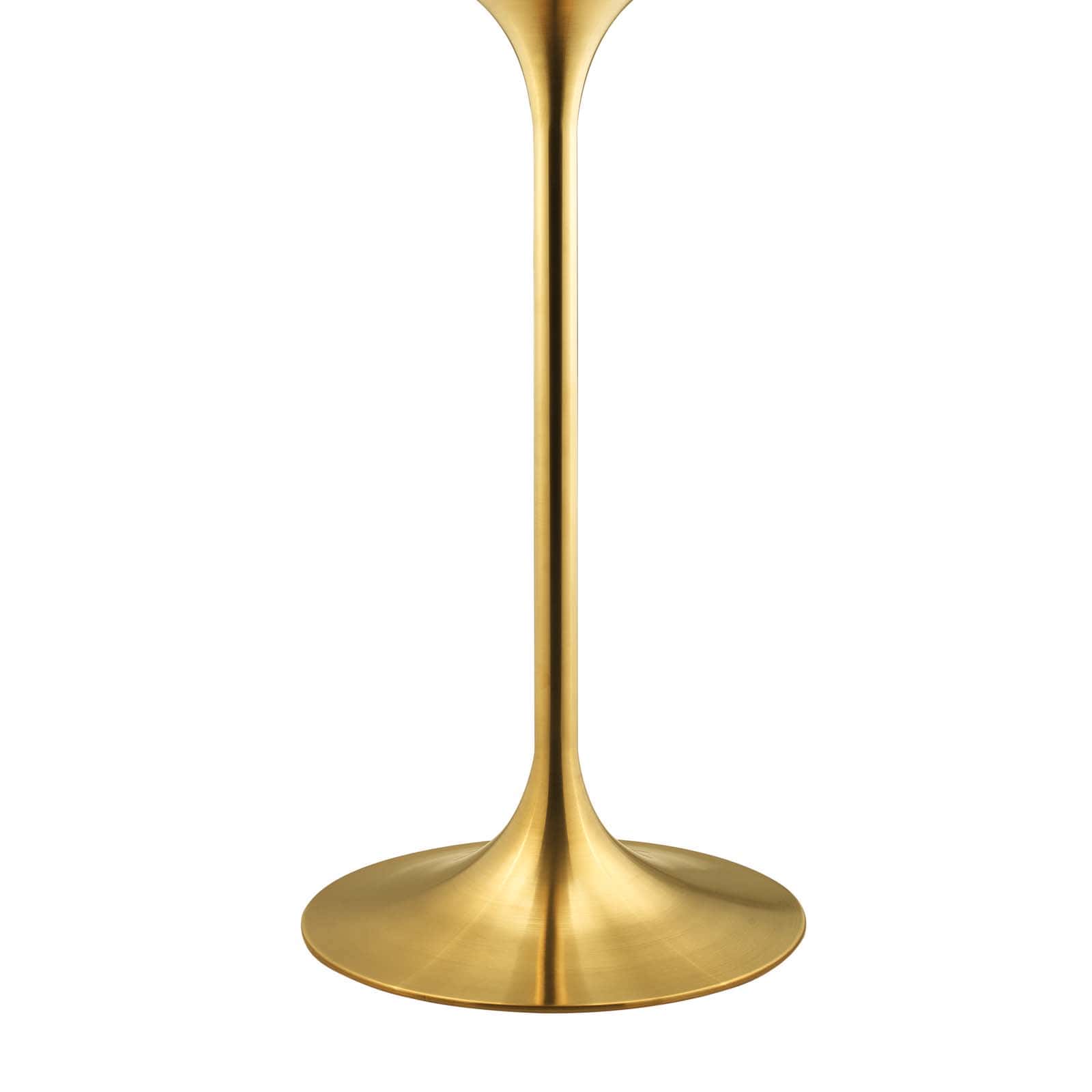 Modway Lippa 28" Bar Table Gold White - EEI-3264 | Bar Tables | Modishstore - 4