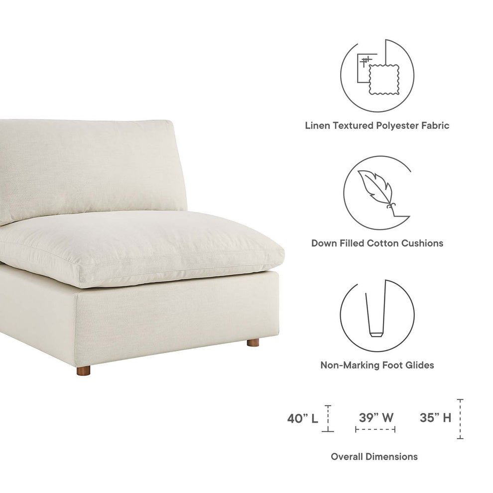 Modway Commix Down Filled Overstuffed Armless Chair - EEI-3270 | Sofas | Modishstore - 37