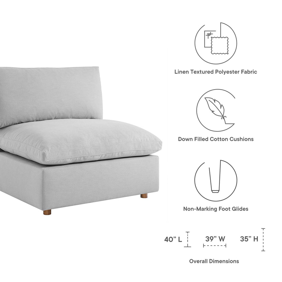 Modway Commix Down Filled Overstuffed Armless Chair - EEI-3270 | Sofas | Modishstore - 29