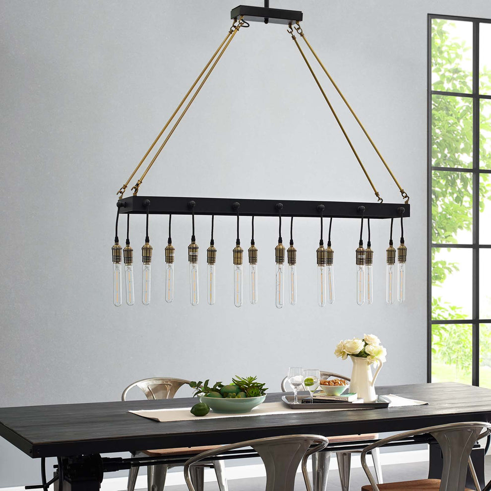 Demarcate Modern Farmhouse Pendant Chandelier By Modway - EEI-3275 | Chandeliers | Modishstore - 5
