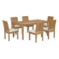 Modway Marina 7 Piece Outdoor Patio Teak Outdoor Dining Set-EEI-3294 - EEI-3294 | Outdoor Dining Sets | Modishstore - 1