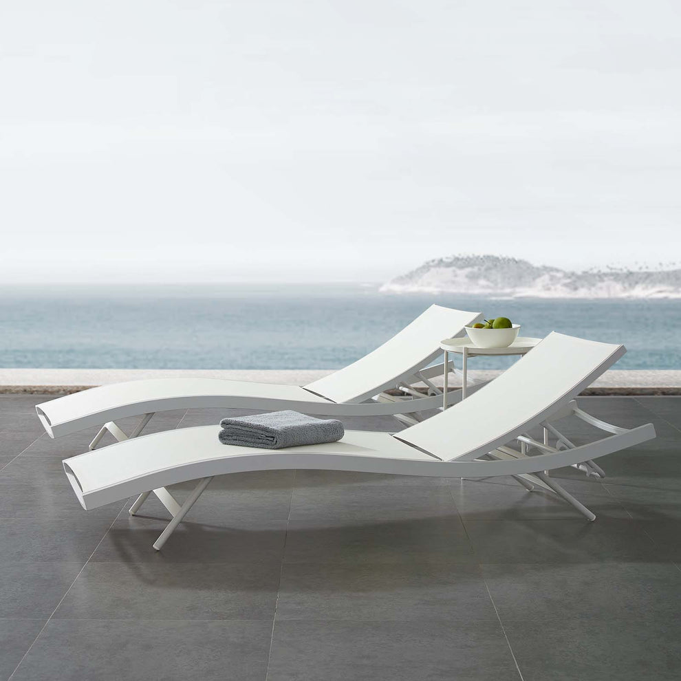 Modway Glimpse Outdoor Patio Mesh Chaise Lounge Chair - EEI-3300 | Outdoor Recliners & Lounge Chairs | Modishstore - 14