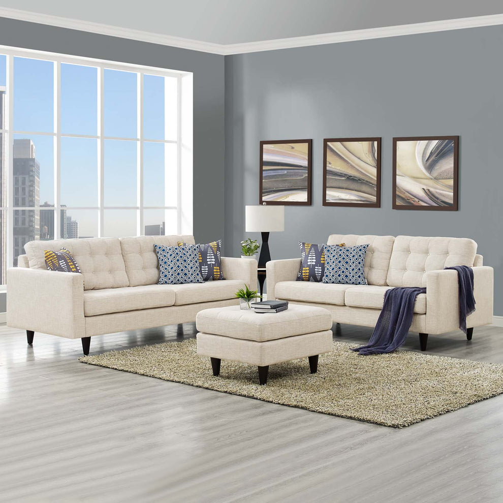 Modway Empress Sofa and Loveseat Set of 2 - EEI-3317 | Sofa Set | Modishstore - 1