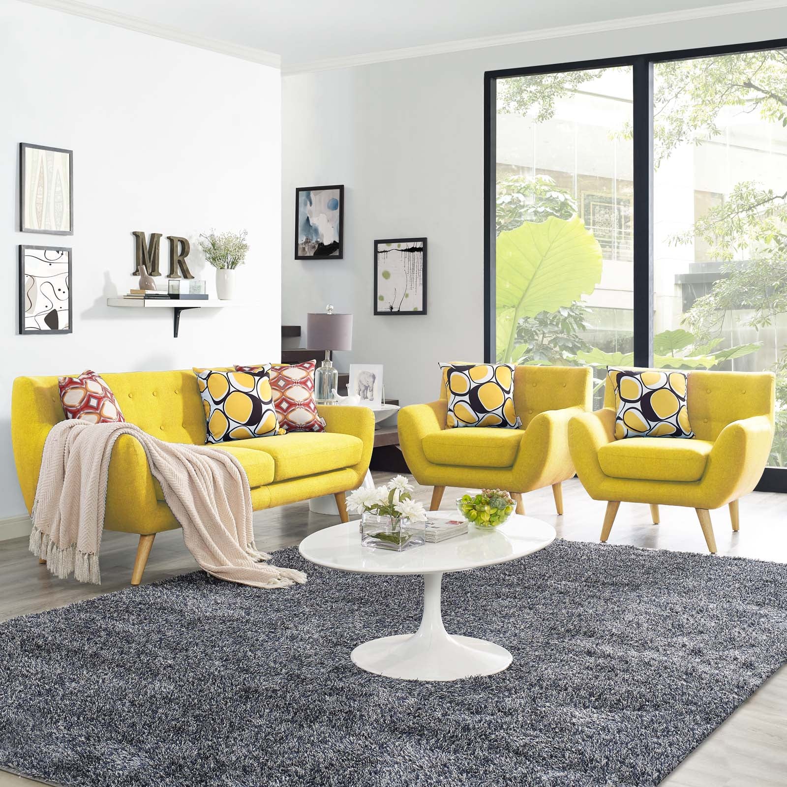 Modway Remark 3 Piece Living Room Set | Sofas | Modishstore-28