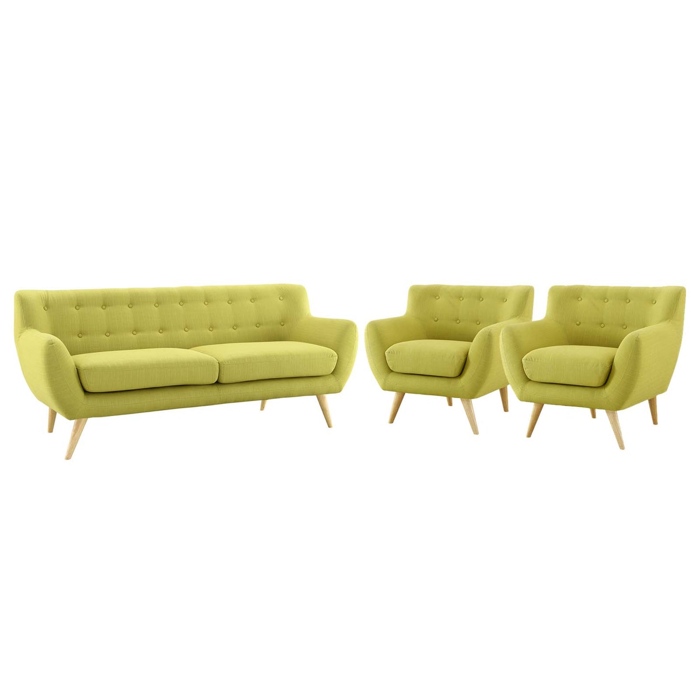 Modway Remark 3 Piece Living Room Set | Sofas | Modishstore-34