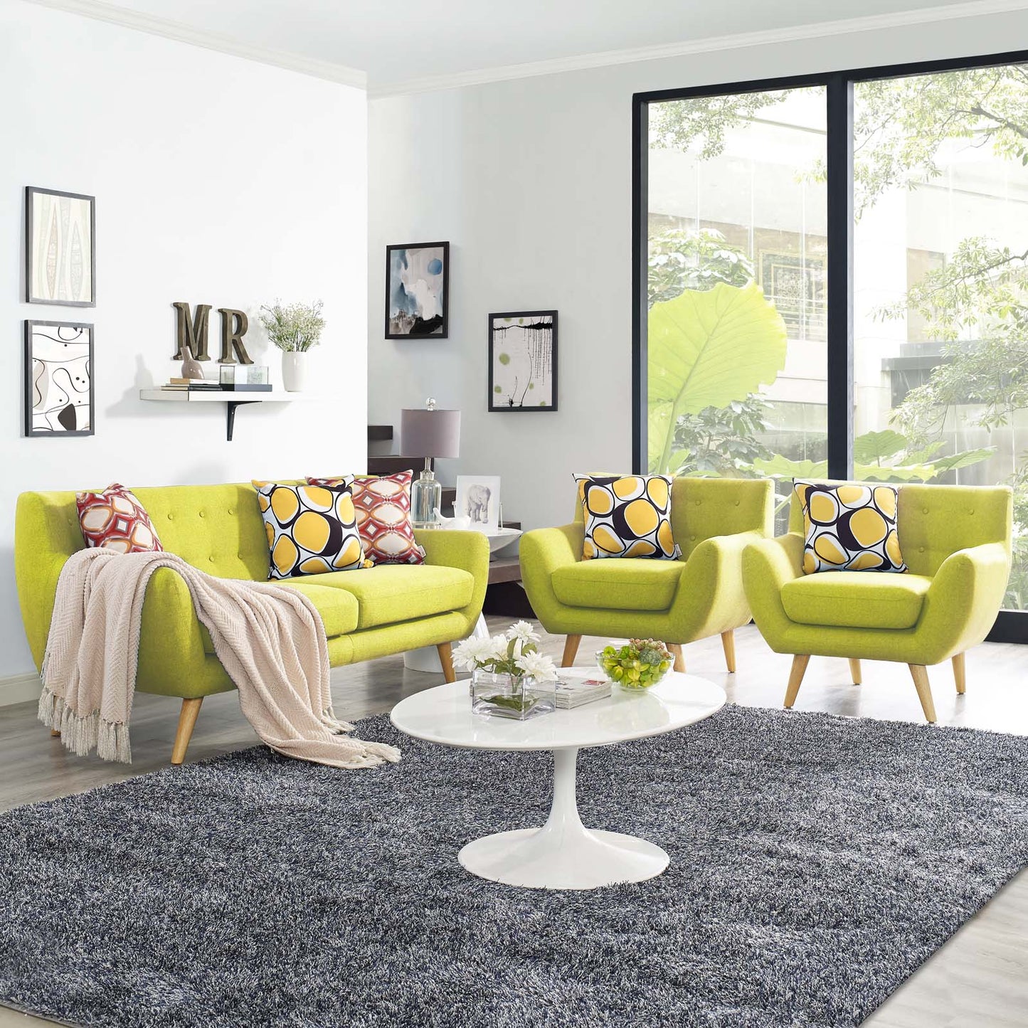Modway Remark 3 Piece Living Room Set | Sofas | Modishstore-31