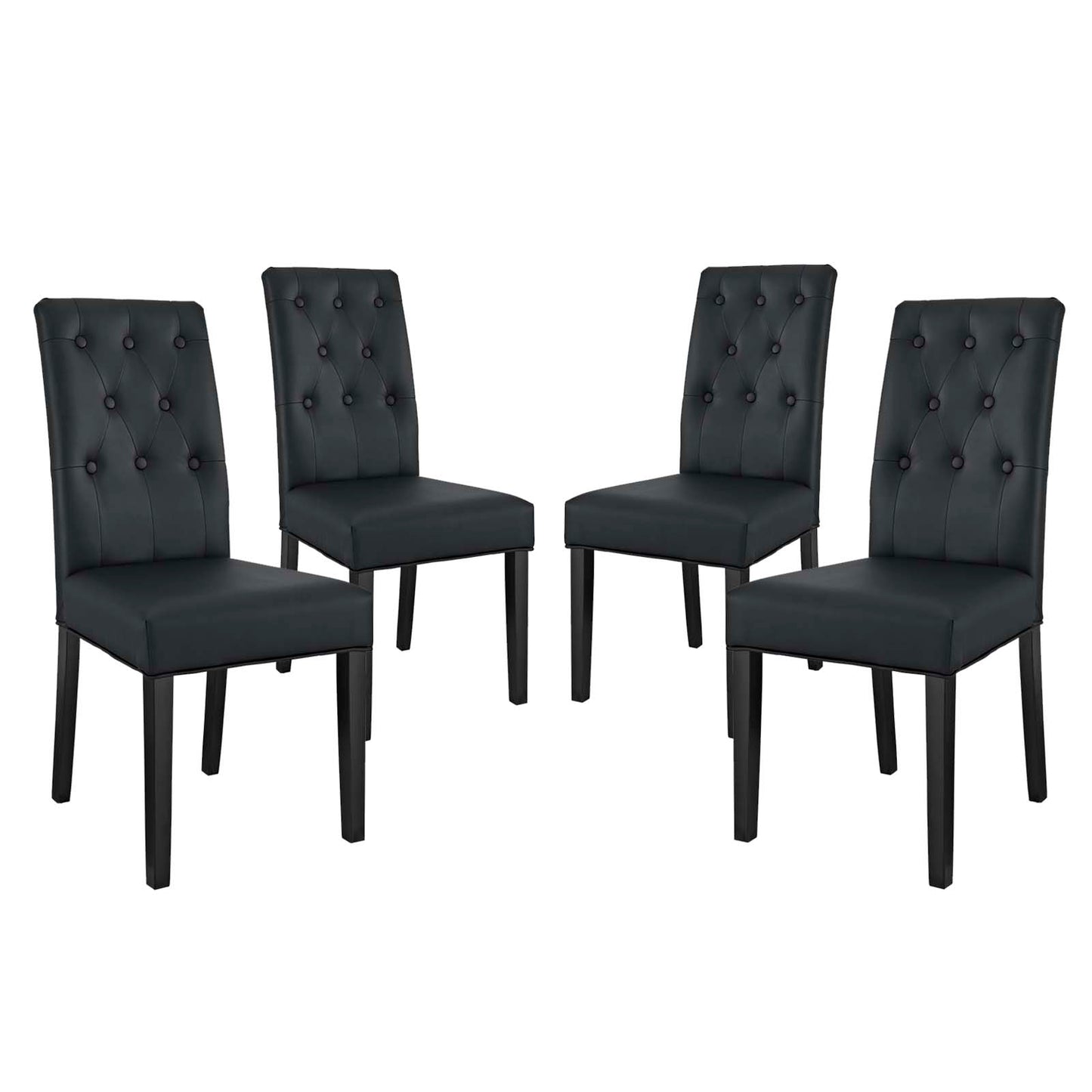 Modway Confer Dining Side Chair Vinyl Set of 4 | Dining Chairs | Modishstore-2