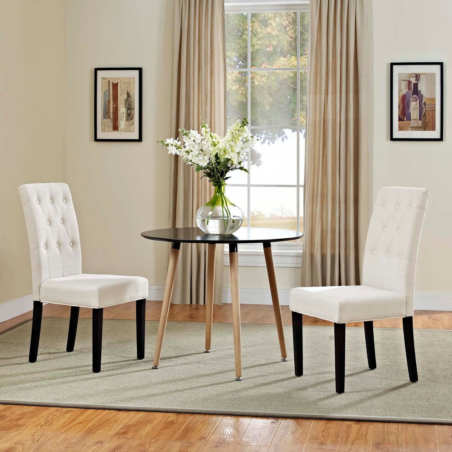 Modway Confer Dining Side Chair Fabric Set of 2 | Dining Chairs | Modishstore