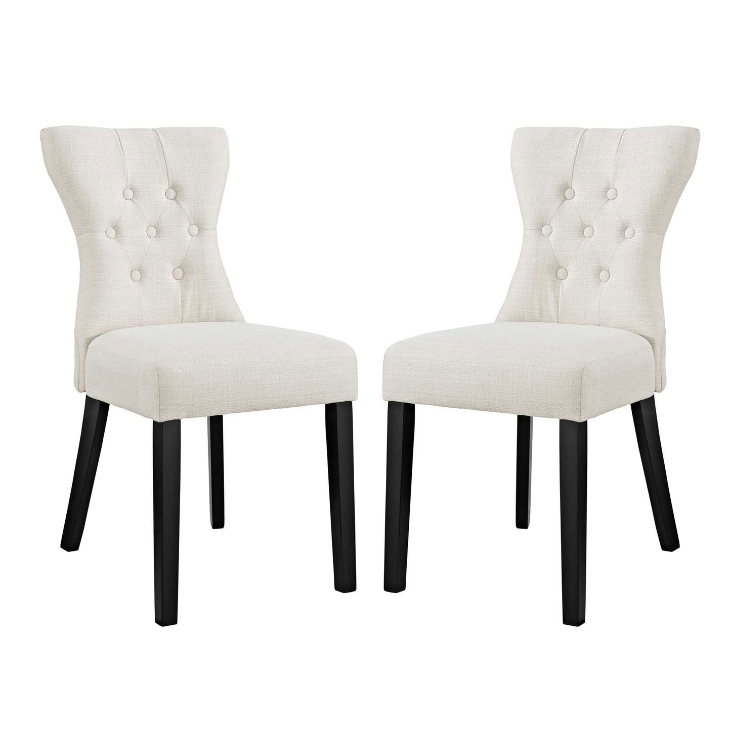 Modway Silhouette Dining Side Chairs Upholstered Fabric Set of 2 - EEI-3327 | Dining Chairs | Modishstore - 8