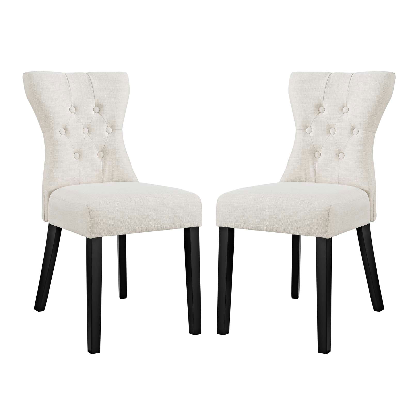 Modway Silhouette Dining Side Chairs Upholstered Fabric Set of 2 - EEI-3327 | Dining Chairs | Modishstore - 8